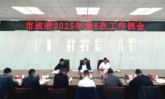 玉樹市政府2025年第6次工作例會召開
